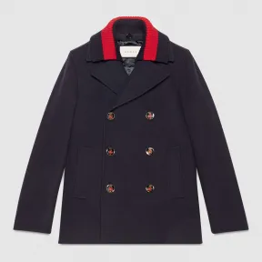 古驰/Gucci 羊毛带织带短大衣 429500 Z6995 4240