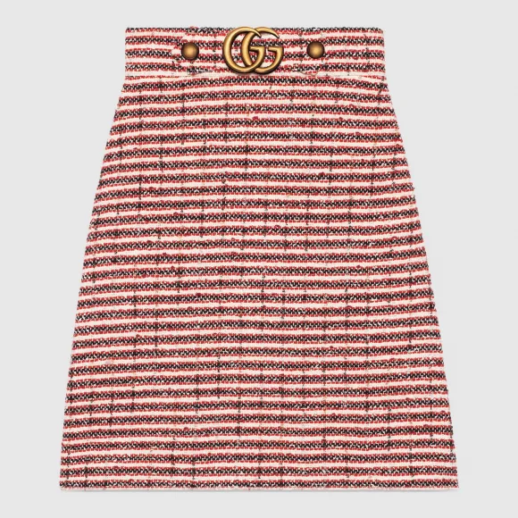 古驰/Gucci 条纹花呢短裙 430572 ZKM24 9369