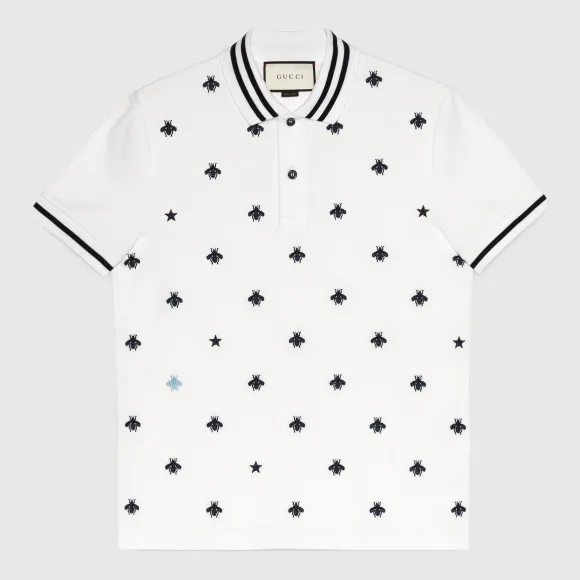 古驰/Gucci 蜜蜂与星星图案Polo衫 431039 X5B55 9983