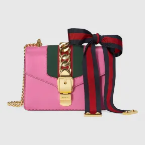 古驰/Gucci Sylvie 真皮迷你链条手袋 431666 CVLEG 5660