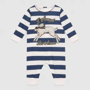 古驰/Gucci 婴儿野兔印花纯棉睡衣 432717 X5C24 9021