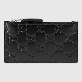 古驰/Gucci Gucci Signature 皮革卡片夹 435366 CWC1R 1000