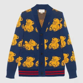 古驰/Gucci 羊毛泰迪熊开衫 442638 X1357 4361