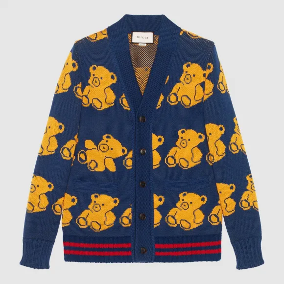 古驰/Gucci 羊毛泰迪熊开衫 442638 X1357 4361