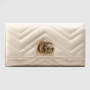 古驰/Gucci GG Marmont 长款皮夹 443436 DRW1T 9022