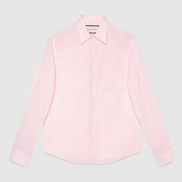 古驰/Gucci 蜜蜂提花牛津布杜克衬衫 445991 Z327A 5502