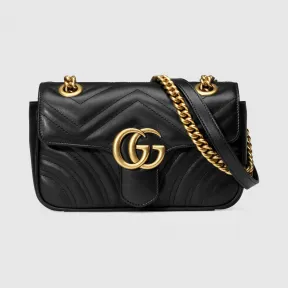 古驰/Gucci GG Marmont系列绗缝迷你手袋 446744-DTDIT-1000