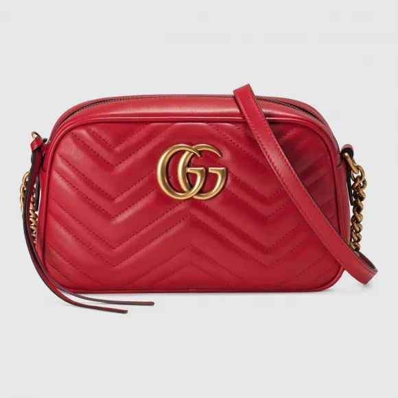 古驰/Gucci GG Marmont系列小号绗缝肩背包 447632 DTD1T 6433