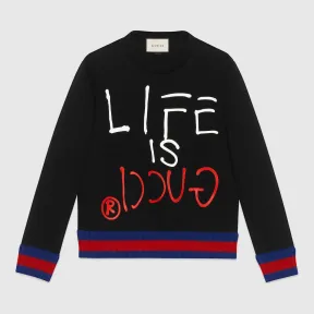 古驰/Gucci GucciGhost 运动衫 448977 X5H00 1947