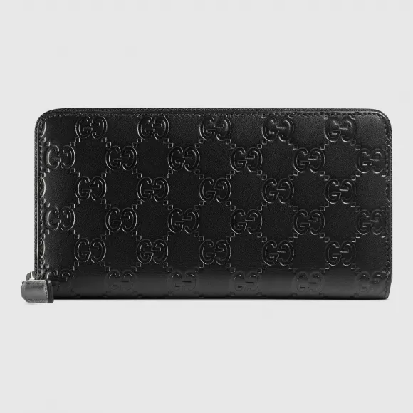 古驰/Gucci Gucci Signature皮革长款钱包 451194 CWC1R 1000