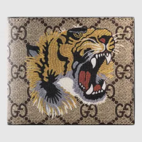 古驰/Gucci 老虎印花GG高级人造革皮夹 451268 K5Z1N 8666