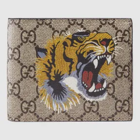 古驰/Gucci 老虎印花GG高级人造革皮夹 451270 K5Z1N 8666