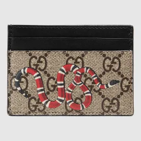 古驰/Gucci 蛇形印花GG高级人造革卡片夹 451277 K541N 8666