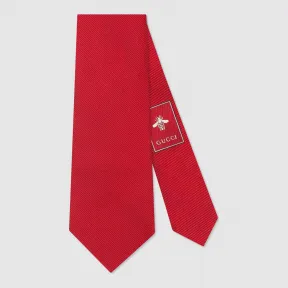 古驰/Gucci 扭结下老虎真丝领带 452170 4E002 6400