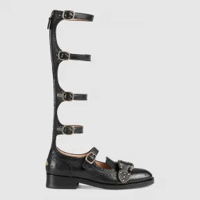 古驰/Gucci Queercore布洛克及膝靴 452899 A3N00 1000