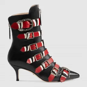 古驰/Gucci 真皮带扣及踝靴 452915 C9D10 1186