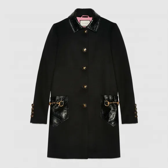 古驰/Gucci 羊毛和真皮外套 453280 ZIZ14 1276