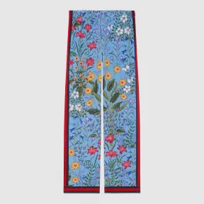 古驰/Gucci 全新花卉图案真丝睡裤 454012 ZIP52 4417