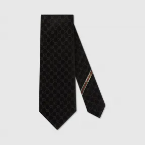 古驰/Gucci GG 图案领带 456520-4B002-1000