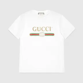 古驰/Gucci Gucci标识印花超大造型T恤 457095-X5L89-9234