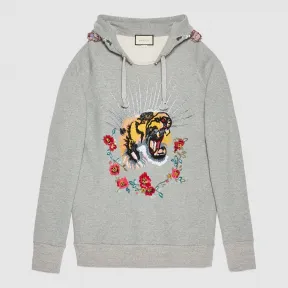 古驰/Gucci 刺绣带帽运动衫 457923 X5M13 1672