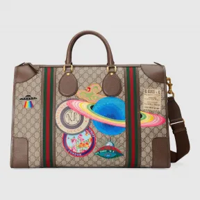 古驰/Gucci Gucci Courrier 系列柔软高级人造帆布行李袋 459291 K9RMT 8343