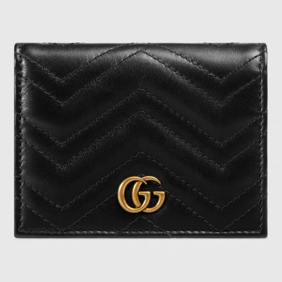 古驰/Gucci GG Marmont系列卡片夹 466492 DRW1T 1000