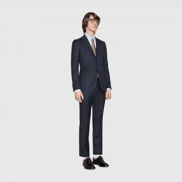 古驰/Gucci Monaco蜜蜂羊毛华达呢西装 473218_Z589E_4440