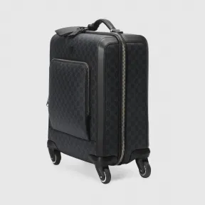 古驰/Gucci GG Supreme高级人造帆布拉杆行李箱 474353_K5RMN_1000