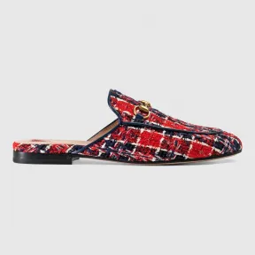 古驰/Gucci Princetown系列花呢格子便鞋 475094 9PJ20 4296