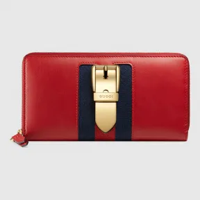 古驰/Gucci Sylvie真皮全拉链式皮夹 476083 CWLSG 6473