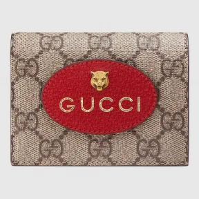 古驰/Gucci GG高级人造帆布卡片夹 476420 K8KUT 9778