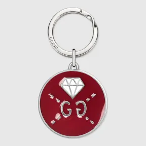 古驰/Gucci GucciGhost纯银珐琅钥匙扣 478647 J89L0 8519