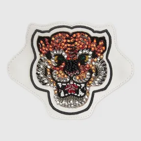 古驰/Gucci 老虎皮革贴花刺绣 479192 A9L00 9000