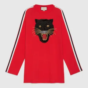 古驰/Gucci 豹子印花超大造型纯棉T恤 479477 X9C40 6003