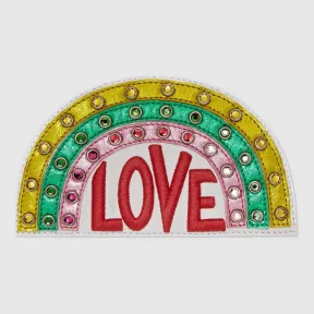 古驰/Gucci 彩虹真皮贴花刺绣 481144 DOPW0 9183