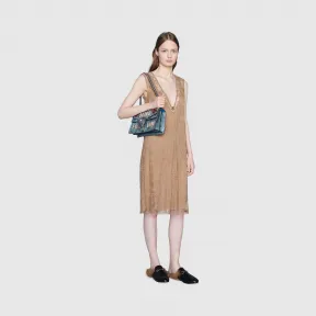 古驰/Gucci 2017 Re-Edition Dionysus系列蟒蛇皮肩背包 481606-L2TDR-4760