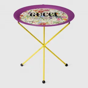 古驰/Gucci 饰花卉印花金属折叠桌 482764 ZAB9U 9510