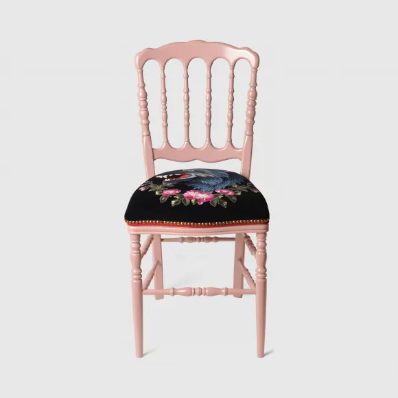 古驰/Gucci 饰狼头木质椅子 482812-ZAW35-5675