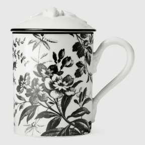 古驰/Gucci 饰腊叶印花和蜜蜂马克杯 484031 ZAP12 1082