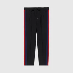 古驰/Gucci 条纹羊毛七分裤 493714-Z6903-1387