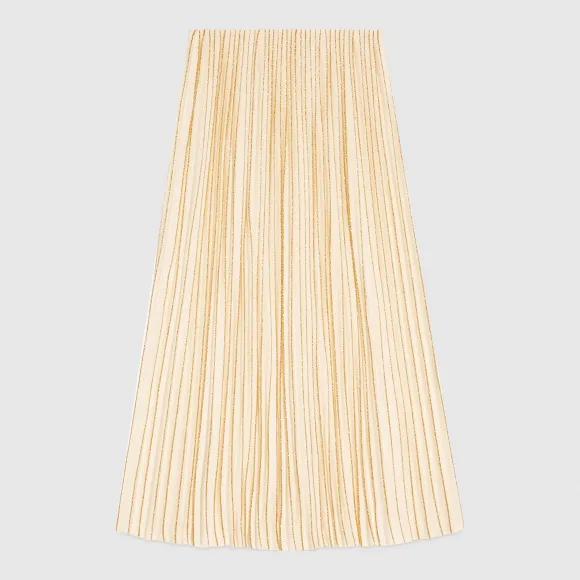 古驰/Gucci 中长羊毛百褶裙 495180 X9G10 9082