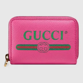 古驰/Gucci Gucci标识印花皮革卡片夹 496319 0GCAT 8840