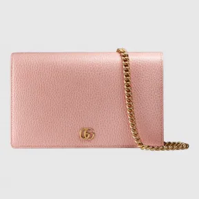 古驰/Gucci GG Marmont系列迷你链条皮革手袋 497985 CAO0G 5909