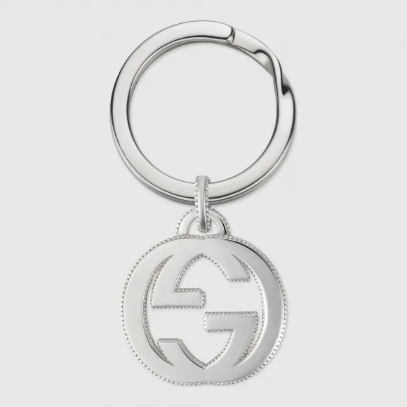古驰/Gucci Interlocking G纯银钥匙链 499033 J8400 8106