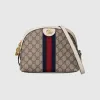 古驰/Gucci Ophidia系列小号肩背包 米色GG Supreme帆布  499621-K05NB-9794