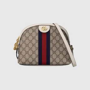 古驰/Gucci Ophidia系列小号肩背包 米色GG Supreme帆布  499621-K05NB-9794