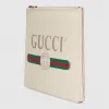 古驰/Gucci Gucci标识印花皮革中号手拿包 500981 0GCAT 8820