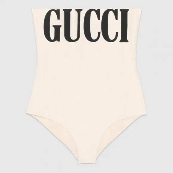 古驰/Gucci 饰Gucci印花闪亮泳装式连体衣 501899 XJANK 9207