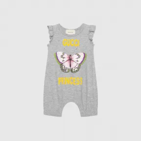 古驰/Gucci 婴儿填绒“Gucci Princess”印花连体衣 504231_X3L75_1025